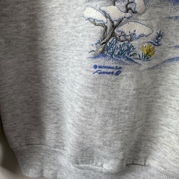 Vintage Women’s Sweatshirt - Winter Cottagecore 90’s Sweatshirt - Picture 5 of 7